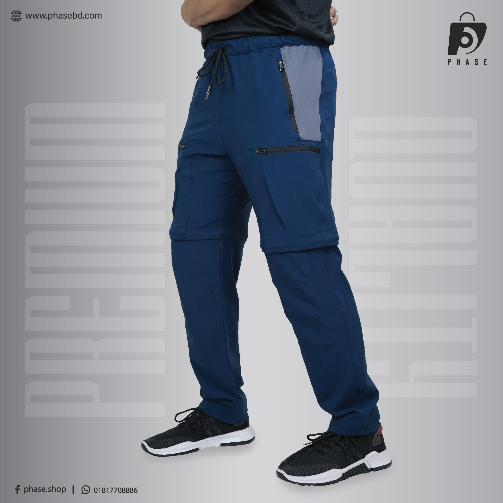 2 part trouser navy color